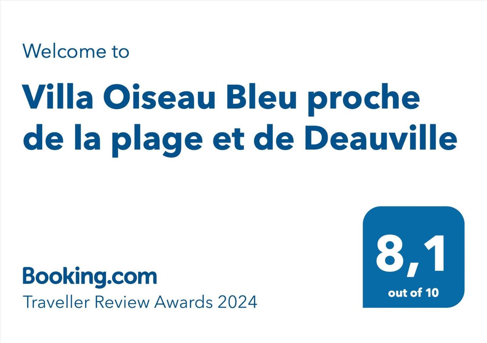 La Villa L'Oiseau Bleu Proche De La Plage Et De Deauville !!! Awards 2025 Blonville-sur-Mer Rom bilde